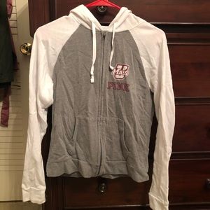 PINK Collegiate Collection Full-Zip Sweater